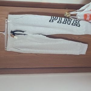 Pink jogger sweats